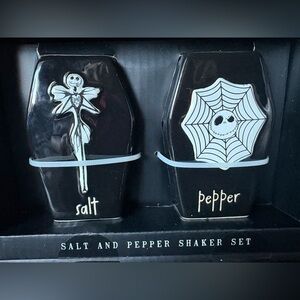 Rae Dunn Black Coffin Salt and Pepper Shaker Set